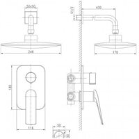 Душевая система  Lemark Allegro LM5929CW - Превью изображения №2 — Интернет-магазин Time-Shop