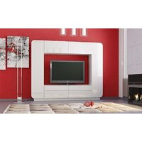 Стенка Олмеко Лаванда-2 (белый глянец) - Превью изображения №3 — Интернет-магазин Time-Shop