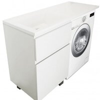  Эстет Тумба Dallas Luxe ФР-00001918 с умывальником Dallas 120 (левая) - Превью изображения №2 — Интернет-магазин Time-Shop