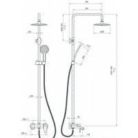 Душевая система  Deante Coriander NAC 01JM - Превью изображения №4 — Интернет-магазин Time-Shop
