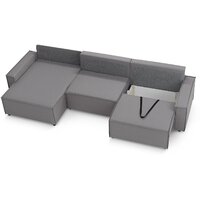 Угловой диван Mio Tesoro Дюссельдорф 293 1.5ек-1.5ек-1.5пф (1174 Savanna Plus Ash) - Превью изображения №5 — Интернет-магазин Time-Shop