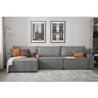 Угловой диван Mio Tesoro Дюссельдорф 293 1.5ек-1.5ек-1.5пф (1174 Savanna Plus Ash) - Превью изображения №10 — Интернет-магазин Time-Shop