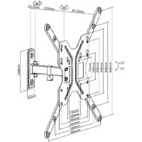 Кронштейн для телевизора Ultramounts UM902 (черный) - Превью изображения №12 — Интернет-магазин Time-Shop
