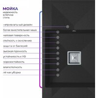 Кухонная мойка Polygran Blade 780 (космос) - Превью изображения №2 — Интернет-магазин Time-Shop