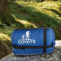 Спальный мешок Coyote Baring ZC-SB022 (синий с туристическим ковриком Foal 1.2см хаки) - Превью изображения №7 — Интернет-магазин Time-Shop