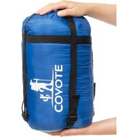 Спальный мешок Coyote Baring ZC-SB022 (синий с туристическим ковриком Foal 1.2см хаки) - Превью изображения №14 — Интернет-магазин Time-Shop