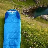 Спальный мешок Coyote Baring ZC-SB022 (синий с туристическим ковриком Foal 1.2см хаки) - Превью изображения №5 — Интернет-магазин Time-Shop