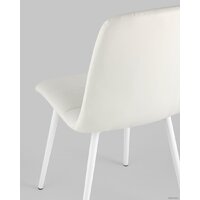 Стул Stool Group Oliver (экокожа белый/белые ножки) - Превью изображения №6 — Интернет-магазин Time-Shop