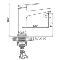 Смеситель Ledeme L1078 - Превью изображения №5 — Интернет-магазин Time-Shop