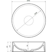 Умывальник Lauter Laguna 21L403G (Grey) - Превью изображения №10 — Интернет-магазин Time-Shop