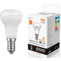 Gauss Elementary R50 6W 450lm 3000K E14 LED 63116