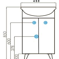  Аква Тумба под умывальник Смайл ТС-5.02.1.00.450.208 - Превью изображения №3 — Интернет-магазин Time-Shop