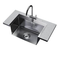 Кухонная мойка Mixline 547238 (черный графит, 3 мм) - Превью изображения №8 — Интернет-магазин Time-Shop