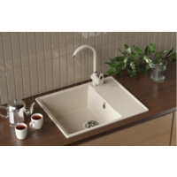 Кухонная мойка Ulgran QUARTZ Prima 605-03 (десерт) - Превью изображения №3 — Интернет-магазин Time-Shop