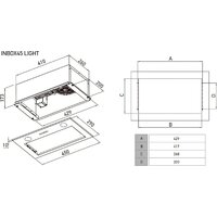 Кухонная вытяжка Meferi INBOX45WH Light - Превью изображения №2 — Интернет-магазин Time-Shop