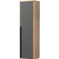 Дабер Шкаф-полупенал 015 СТ15.0.0.22Ч (дуб галифакс/серый/ручка черная)