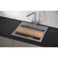 Кухонная мойка Granula ES-5804 (алюминиум) - Превью изображения №4 — Интернет-магазин Time-Shop