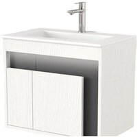  Дабер Тумба под умывальник 016 60 Т16.6.0.20_light (с подсветкой, белый древесный/серый) - Превью изображения №1 — Интернет-магазин Time-Shop