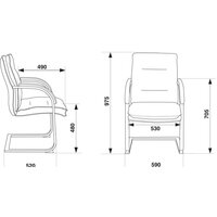 Офисный стул Бюрократ T-9927SL-LOW-V (черный) - Превью изображения №5 — Интернет-магазин Time-Shop