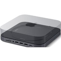 USB-хаб Satechi Aluminum Stand & Hub for Mac Mini ST-ABHFM (серый) - Превью изображения №3 — Интернет-магазин Time-Shop