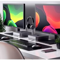 USB-хаб Satechi Aluminum Stand & Hub for Mac Mini ST-ABHFM (серый) - Превью изображения №5 — Интернет-магазин Time-Shop