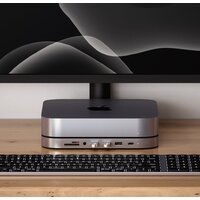 USB-хаб Satechi Aluminum Stand & Hub for Mac Mini ST-ABHFM (серый) - Превью изображения №10 — Интернет-магазин Time-Shop