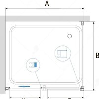 Душевой уголок RGW PA-76 (PA-016 + Z-050-2) 35087638-21 130x80 (хром/матовое-сатинат стекло) - Превью изображения №3 — Интернет-магазин Time-Shop