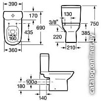 Сиденье для унитаза Roca Giralda ZRU9000047 - Превью изображения №2 — Интернет-магазин Time-Shop