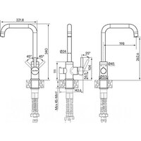 Смеситель Paulmark Logas Lo213021-BR (бронза) - Превью изображения №3 — Интернет-магазин Time-Shop