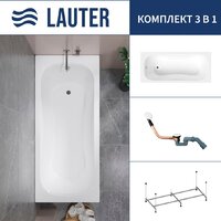 Lauter Sophia 140 21205140 (с каркасом и сифоном 21Y11022 белый)