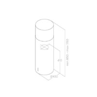 Кухонная вытяжка Elica Tube Pro Island WH MAT/A/43 - Превью изображения №3 — Интернет-магазин Time-Shop