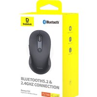 Мышь Baseus F02 Ergonomic Wireless Mouse (черный, без батарейки в комплекте) - Превью изображения №10 — Интернет-магазин Time-Shop