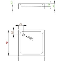 Душевой поддон Radaway Siros C Compact 90x90 [SBC9917-2] - Превью изображения №2 — Интернет-магазин Time-Shop