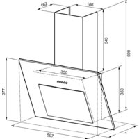 Кухонная вытяжка Krona Vierkant 600 PB (черный) - Превью изображения №15 — Интернет-магазин Time-Shop