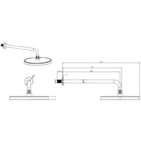 Верхний душ Aquatek AQ2080CR - Превью изображения №2 — Интернет-магазин Time-Shop