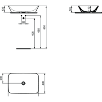 Умывальник Ideal Standard Connect Air 60 E034801 - Превью изображения №2 — Интернет-магазин Time-Shop