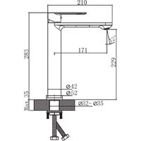 Смеситель Lauter Moon 21СK81691C - Превью изображения №2 — Интернет-магазин Time-Shop