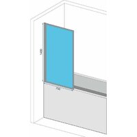 Стеклянная шторка для ванны Rea Elegant 70 (золото/прозрачное стекло) - Превью изображения №5 — Интернет-магазин Time-Shop