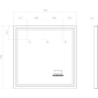  Vigo Зеркало Geometry Media voice 700 - Превью изображения №14 — Интернет-магазин Time-Shop