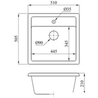 Кухонная мойка БелЭворс Rio + смеситель W4998-4 + дозатор L405-1 (серый/сатин) - Превью изображения №12 — Интернет-магазин Time-Shop