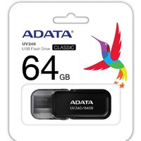 USB Flash ADATA UV240 64GB (черный) - Превью изображения №6 — Интернет-магазин Time-Shop