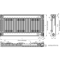 Стальной панельный радиатор Лидея ЛК 11-506 тип 11 500x600 - Превью изображения №5 — Интернет-магазин Time-Shop