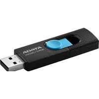USB Flash ADATA UV220 64GB (черный/голубой) - Превью изображения №2 — Интернет-магазин Time-Shop