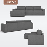 Угловой диван Lagoma Прайд левый (Tango Pebble) - Превью изображения №6 — Интернет-магазин Time-Shop