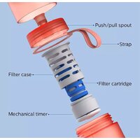 Бутылка для воды Philips GoZero AWP2712RDR/31 590мл (красный) - Превью изображения №2 — Интернет-магазин Time-Shop