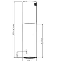 Кухонная вытяжка Weissgauff Tubus 1406 Island Black - Превью изображения №9 — Интернет-магазин Time-Shop