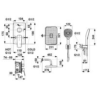 Душевая система  KFA Armatura Malaga 452950181 - Превью изображения №5 — Интернет-магазин Time-Shop