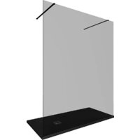 Душевая стенка Allen Brau Infinity 3.21046.BBA.T 323838 (черный браш) - Превью изображения №2 — Интернет-магазин Time-Shop