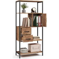 Стеллаж Mio Tesoro Cool Joy Loft (дуб золотой крафт/черный) - Превью изображения №2 — Интернет-магазин Time-Shop