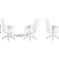 Офисное кресло Бюрократ Dali (черный) - Превью изображения №6 — Интернет-магазин Time-Shop